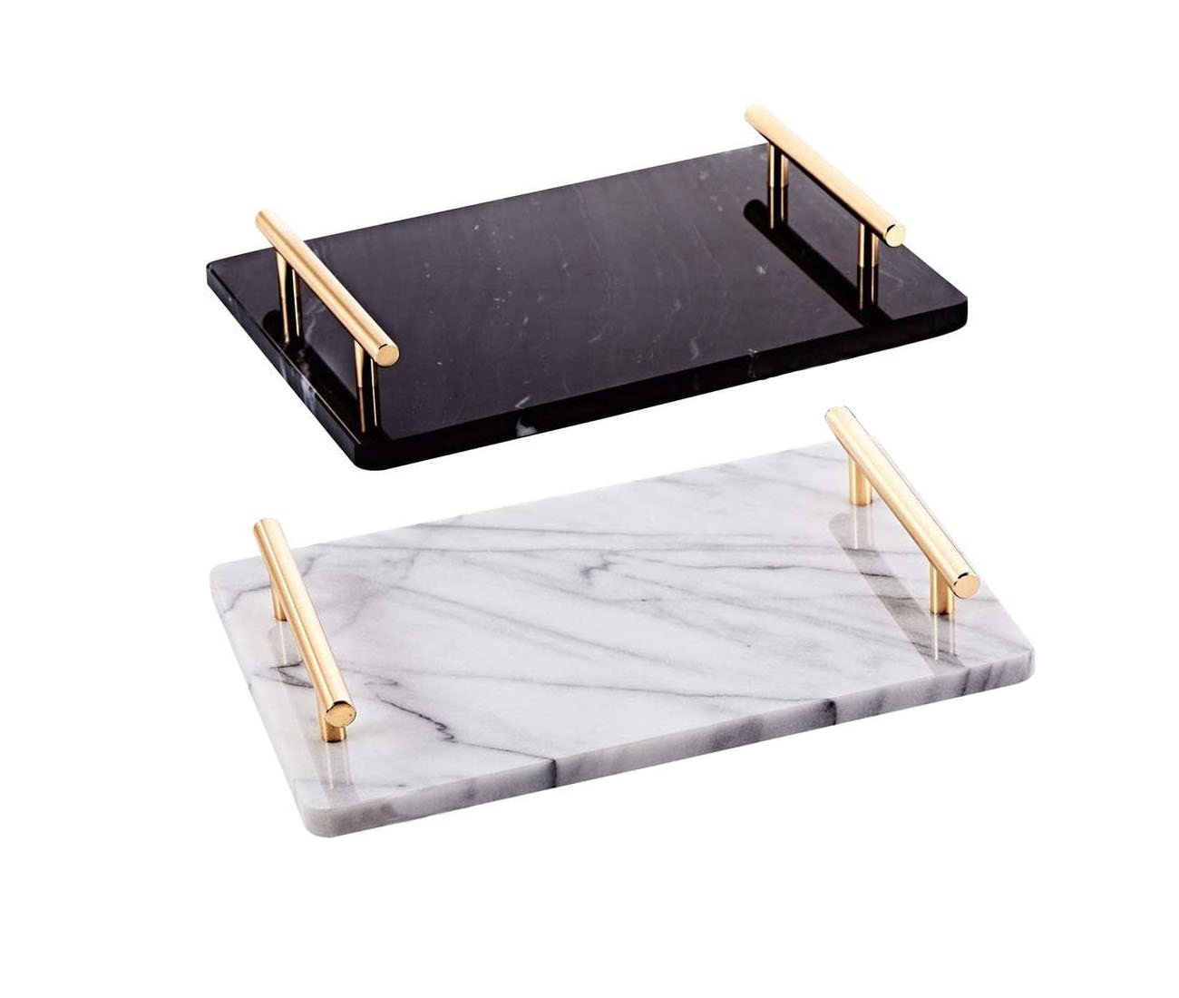 Black and White Marble Tray